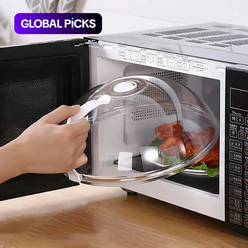 1Pc Microwave Splatter Cover for Food, Transparent Microwave Pot Lid, Bowl Plate Service Cover, Essential Kitchen Item, Kitchenware, Clear