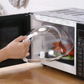 1Pc Microwave Splatter Cover for Food, Transparent Microwave Pot Lid, Bowl Plate Service Cover, Essential Kitchen Item, Kitchenware, Clear